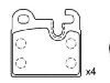 剎車(chē)片 Brake Pad Set:34 21 1 150 556