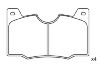 剎車(chē)片 Brake Pad Set:180507