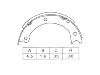 剎車(chē)蹄片 Brake Shoe Set:36160-T1025